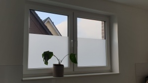4,95€/m² Fensterfolie Sichtschutz Klebefolie Fenster Bad Milchglas